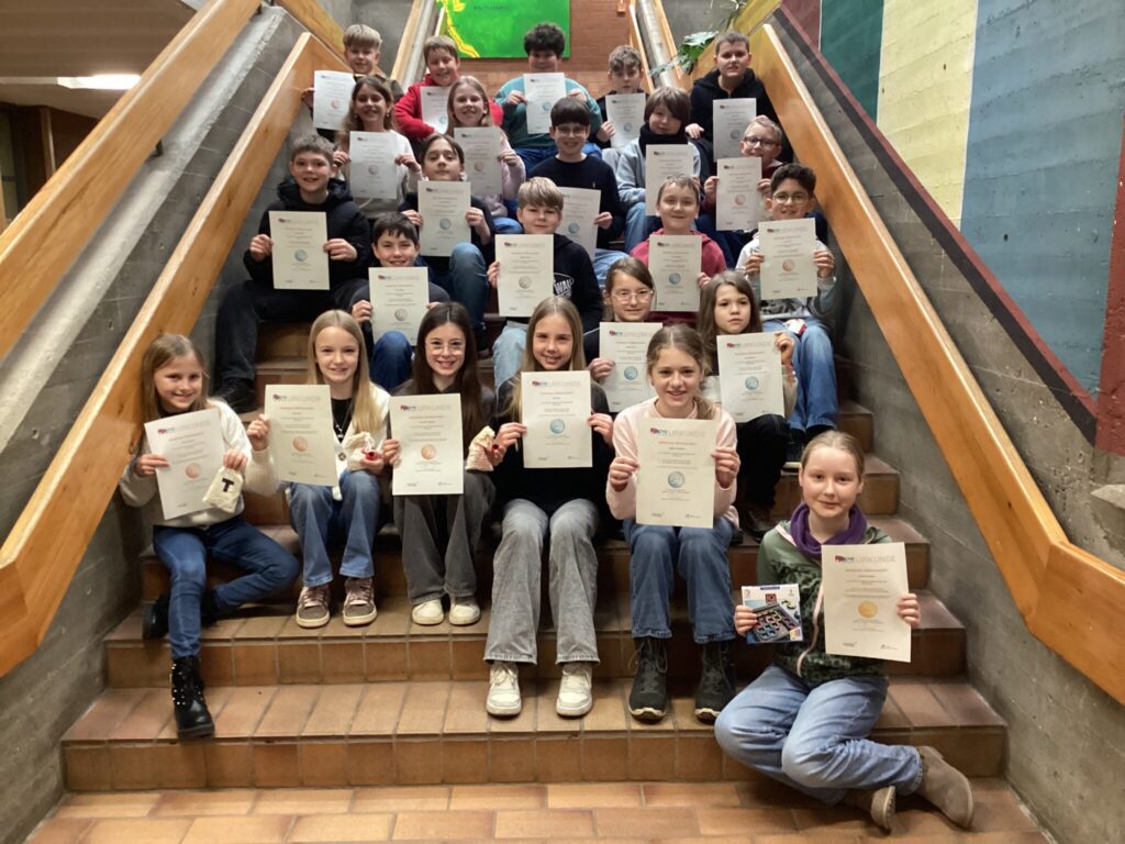 Die Gewinnerinnen und Gewinner der Klasse 5a